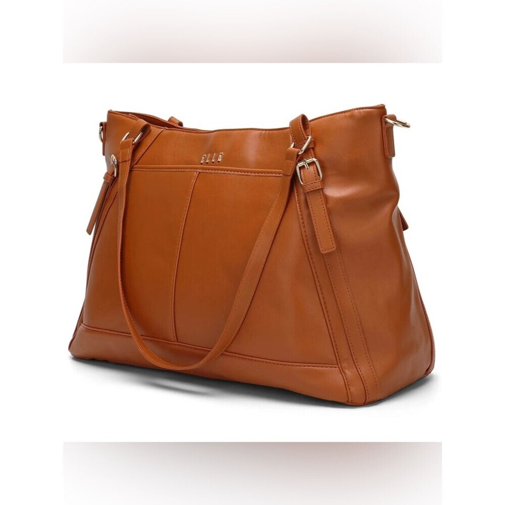 Elle Leisure Luxe 33L Vegan Leather Weekender Tote Bag